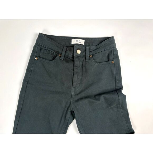 JBD Just Black Denim Women’s Jeans Size 25 | Emerald Green Straight Leg Raw Hem - Picture 4 of 5